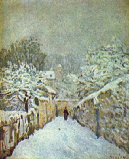 Alfred Sisley Schnee in Louveciennes France oil painting art